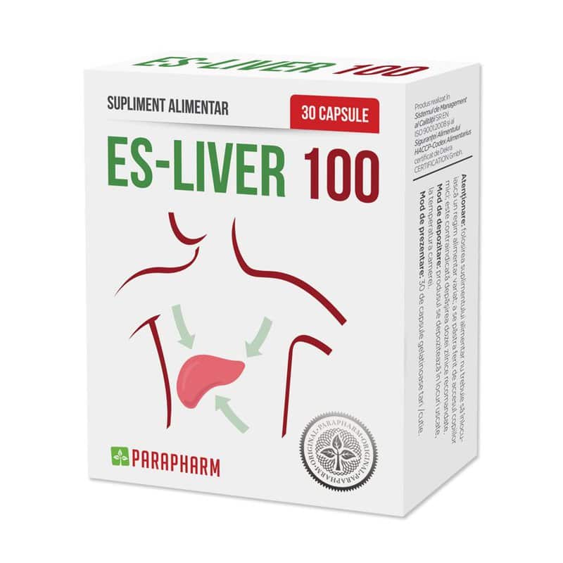 Es-Liver 100, 30 capsule, Parapharm 1 Es-Liver 100