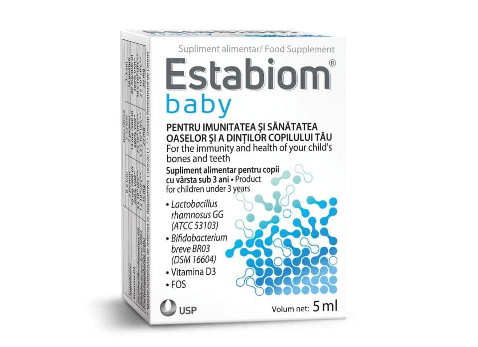 Estabiom Baby picaturi, 5ml, USP 1 Estabiom Baby picaturi