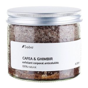 Exfoliant anticelulitic cafea si ghimbir