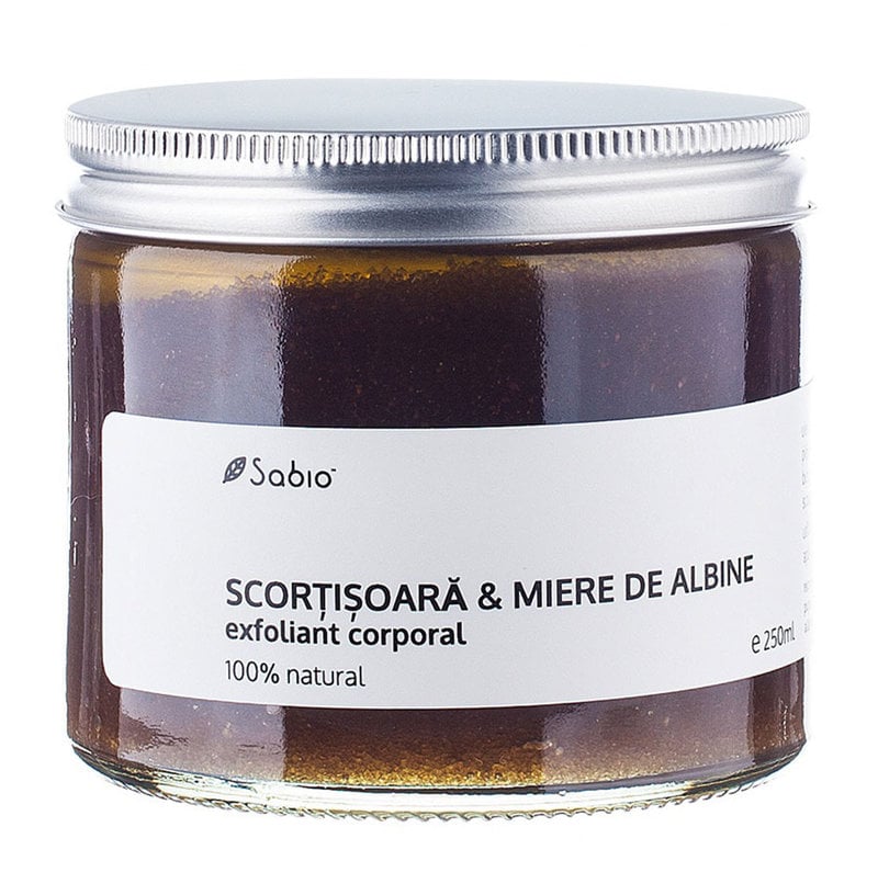 Exfoliant cu scortisoara si miere de albine, 250ml, Sabio 1 Exfoliant cu scortisoara si miere de albine