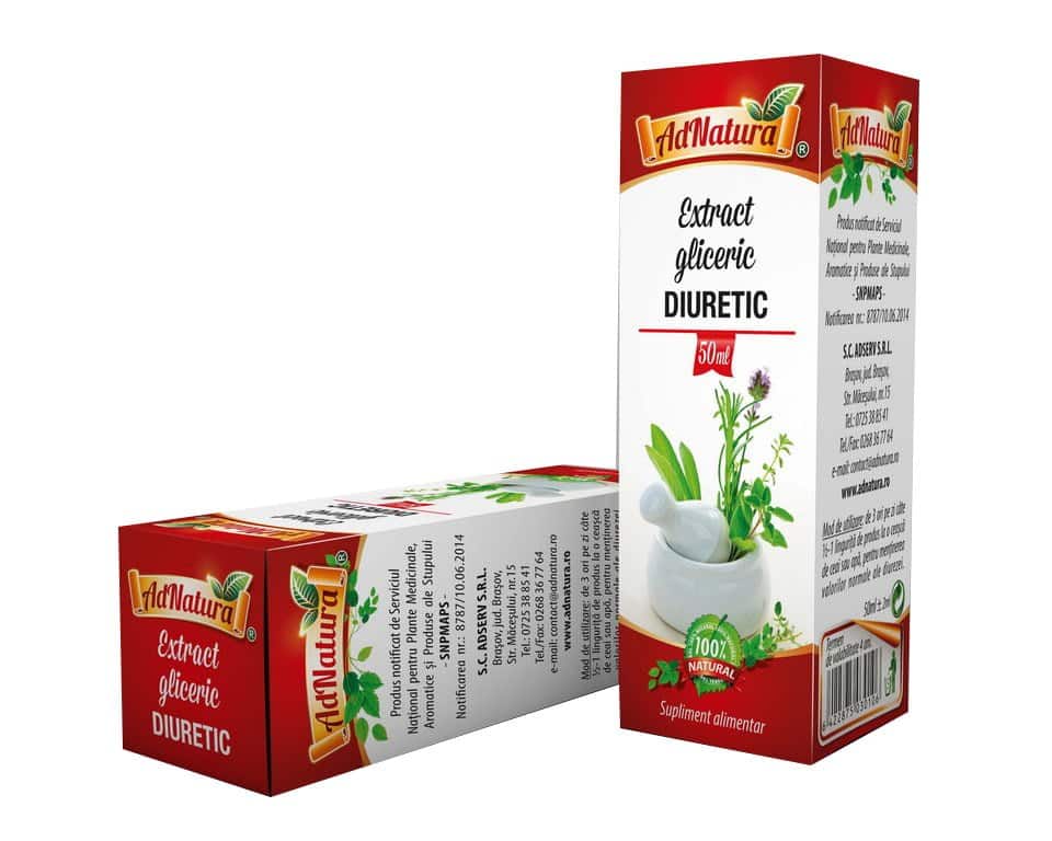Extract gliceric diuretic, 50ml, AdNatura 1 Extract gliceric diuretic