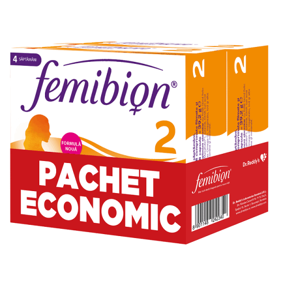 FEMIBION 2 SARCINA SI ALAPTARE 28COMPR FILM+28 CAPS COMBI PACK 2 - valid