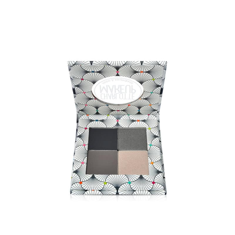 Fard bio pentru pleoape paleta in 4 culori Smokey
