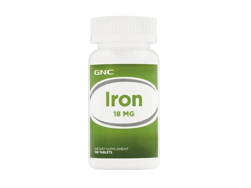 Fier Iron 18mg, 100 tablete, GNC 1 Fier Iron 18mg