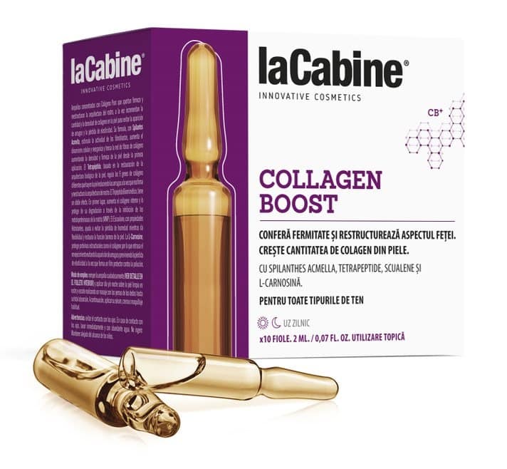 Fiole Collagen Boost, 10 fiole x 2 ml, La Cabine 1 Fiole Collagen Boost