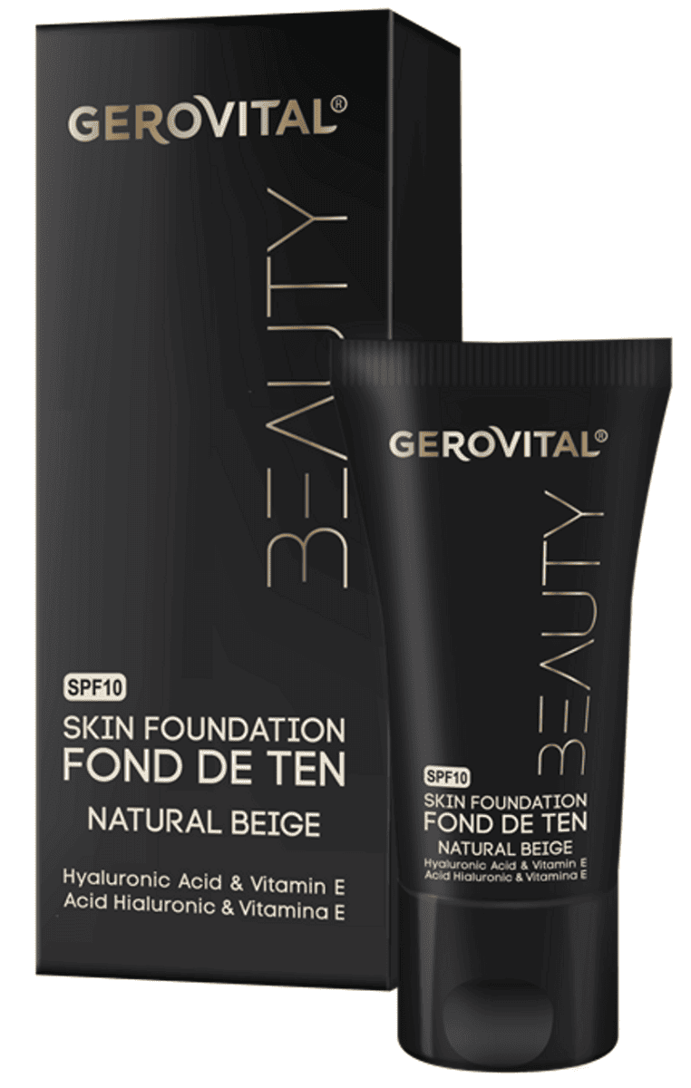 Fond de ten Beauty Natural Beige, 30ml, Gerovital 1 Fond de ten Beauty Natural Beige