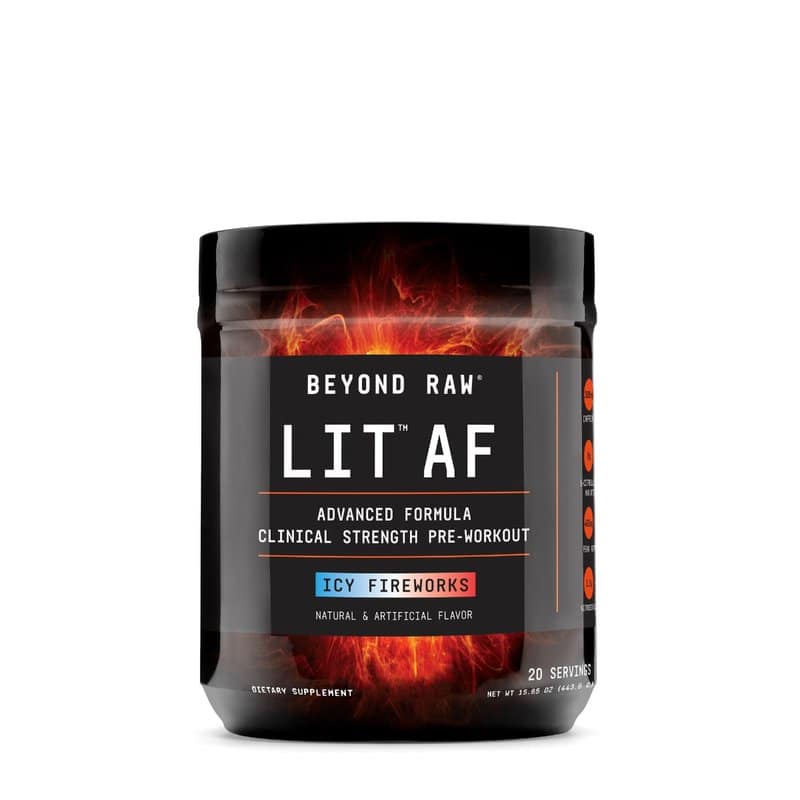 Formula Pre-Workout cu aroma de Icy Fireworks Beyond Raw