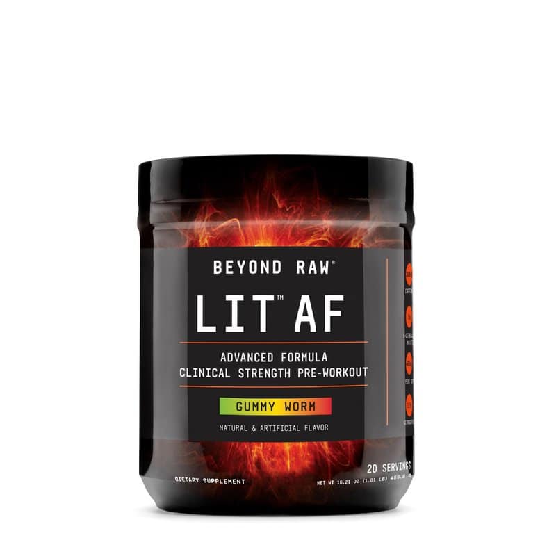 Formula Pre-Workout cu aroma de jeleuri Beyond Raw