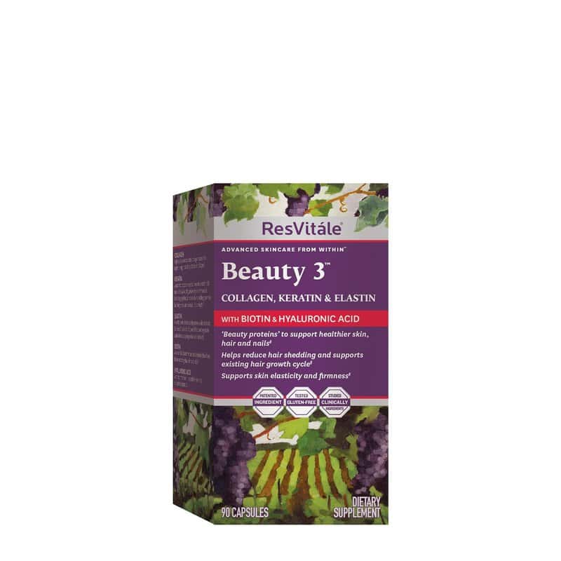 Formula pentru par piele si unghii cu colagen keratina si elastina ResVitále Beauty 3