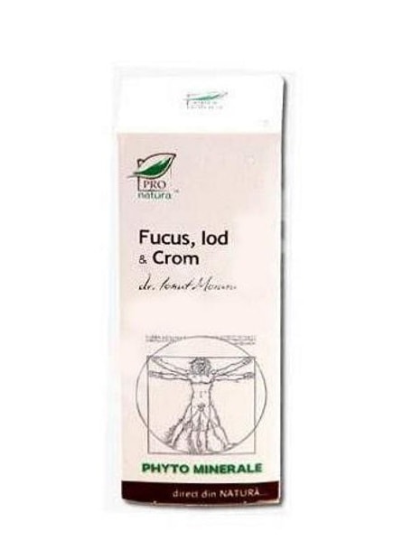Fucus iod si crom, 60 capsule, Pro Natura 1 Fucus iod si crom