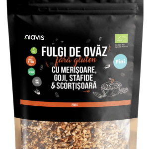 Fulgi de ovaz fini fara gluten cu merisoare