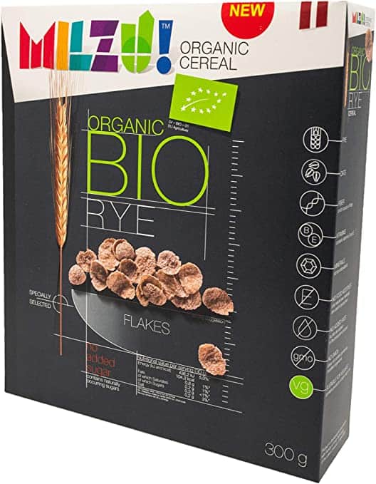 Fulgi de secara si ovaz fara zahar bio, 300g, Milzu 1 Fulgi de secara si ovaz fara zahar bio