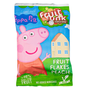 Fulgi din fructe cu piersici Peppa Pig