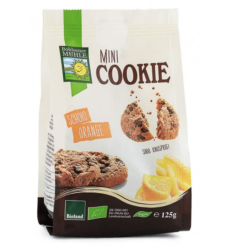 Fursecuri bio cu ciocolata si portocale, 125g, Bohlsener Muhle 1 Fursecuri bio cu ciocolata si portocale