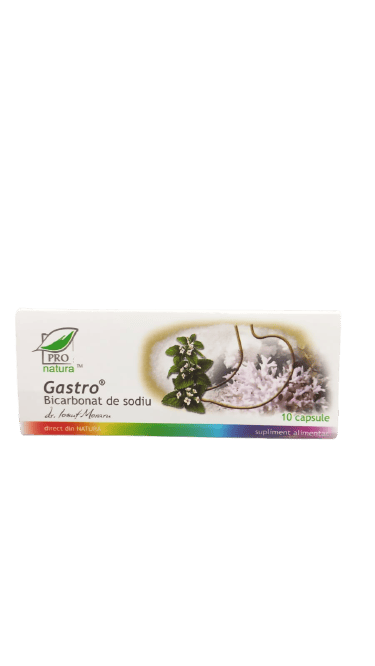 Gastro bicarbonat de sodiu, 10 capsule, Pro Natura 1 Gastro bicarbonat de sodiu