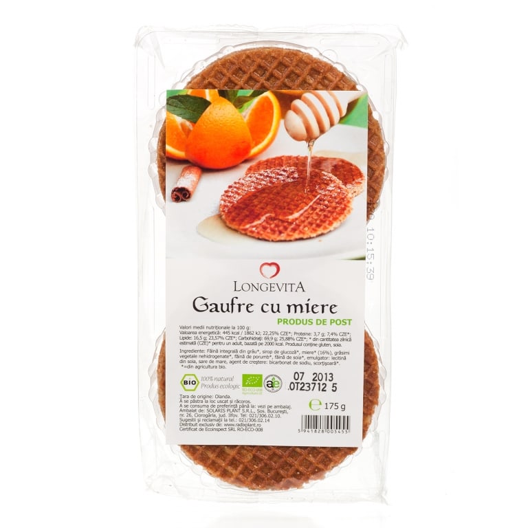 Gaufre miere 175g - LONGEVITA