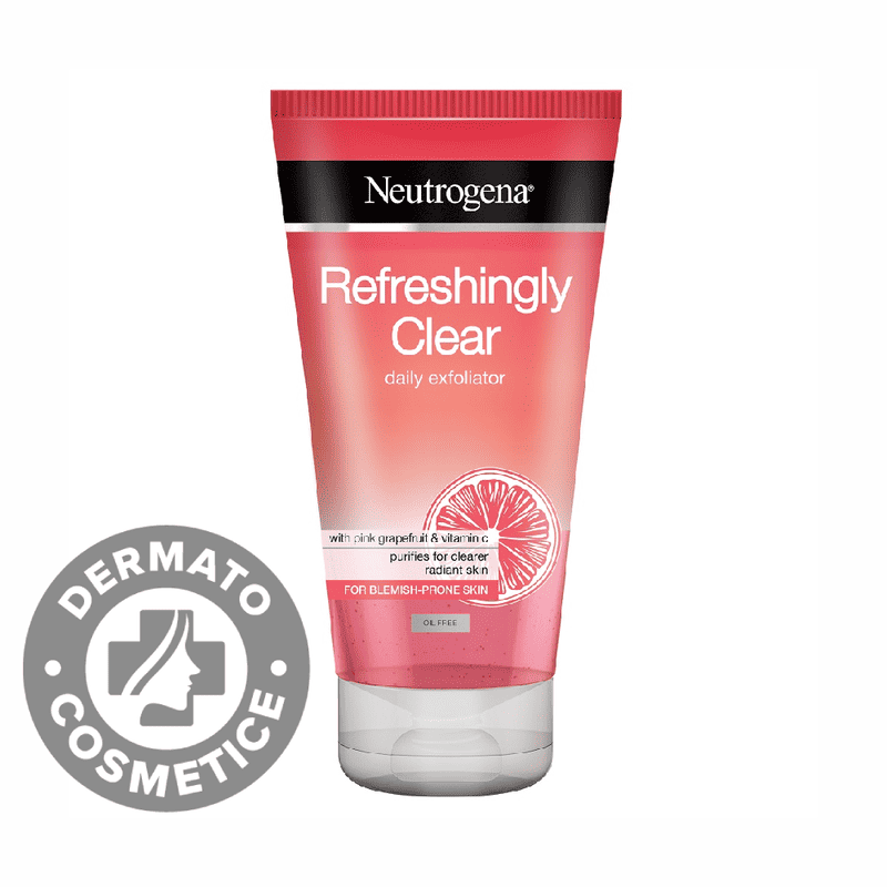 Gel-Scrub Exfoliant Neutrogena - Ten Curat și Radiant 1 Gel-Scrub exfoliant pentru ten cu imperfectiuni Refreshingly Clear, 150ml, Neutrogena