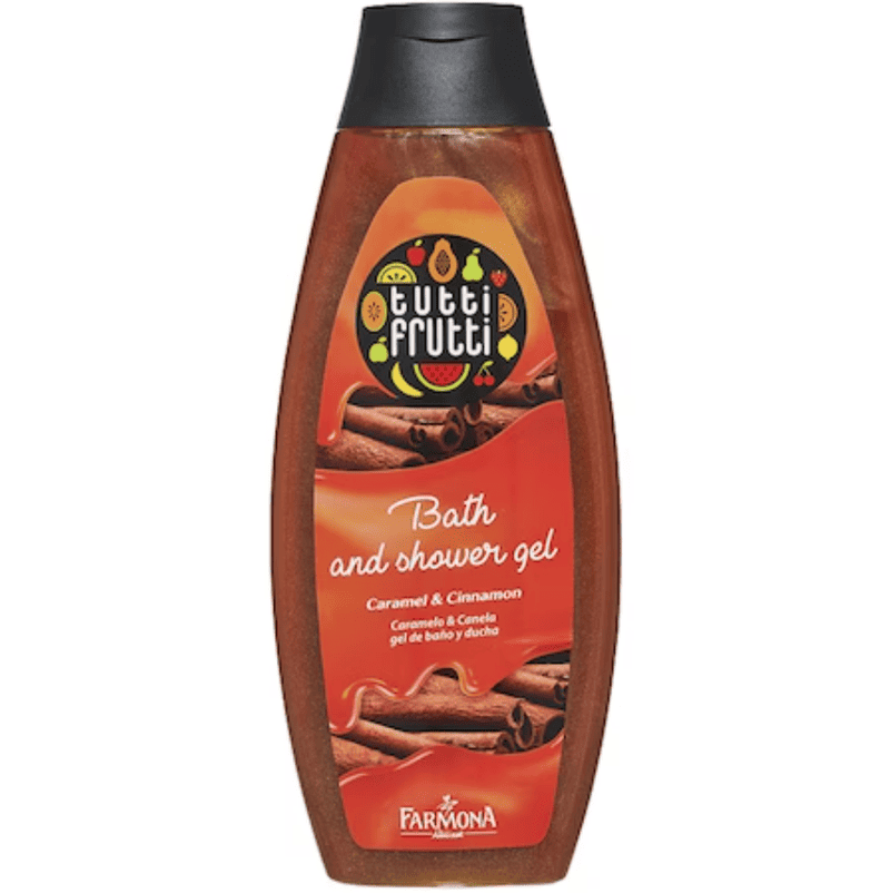 Gel de baie si dus Caramel si Scortisoara Tutti Frutti