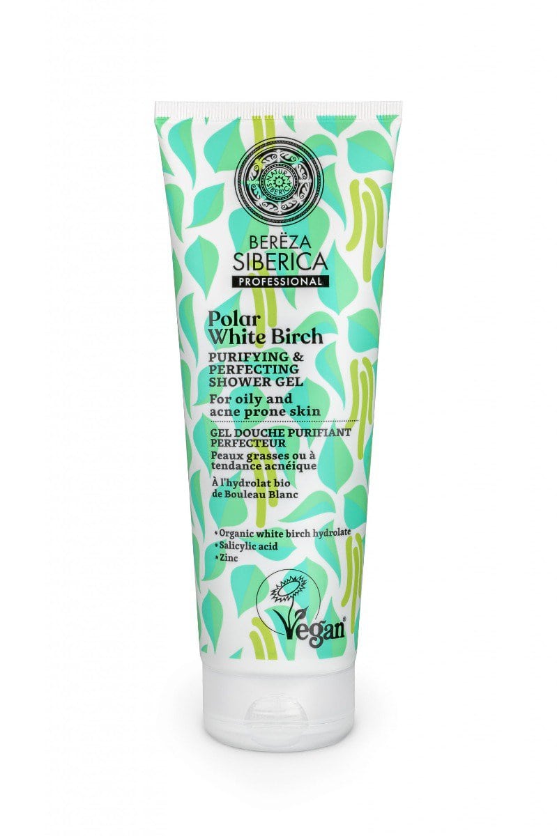 Gel de dus cu mesteacan alb, 200ml, Natura Siberica 1 Gel de dus cu mesteacan alb