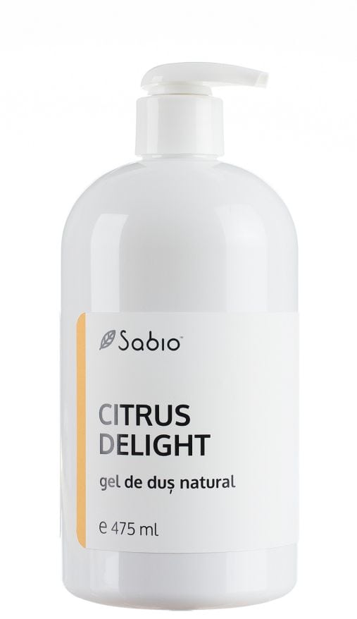 Gel de dus natural Citrus Delight, 475ml, Sabio 1 Gel de dus natural Citrus Delight
