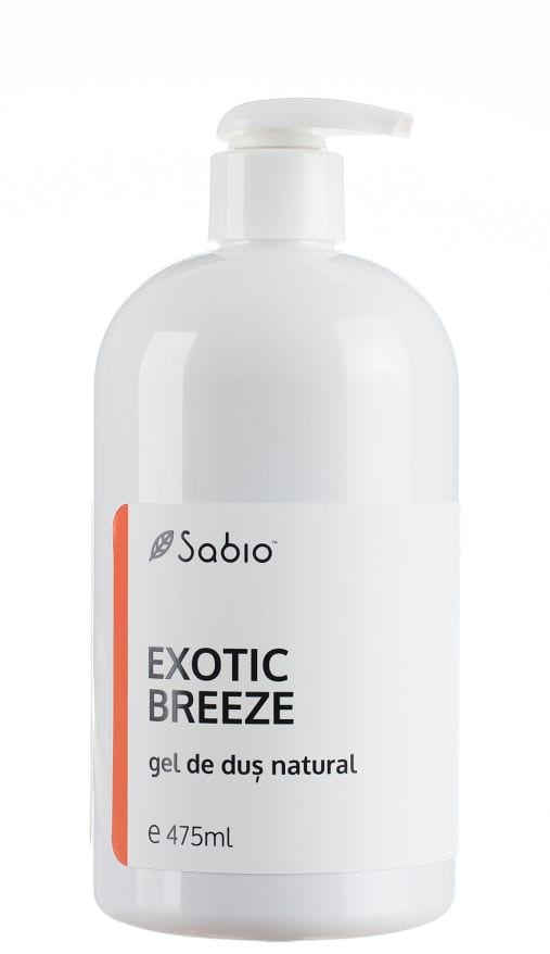 Gel de dus natural Exotic Breeze, 475ml, Sabio 1 Gel de dus natural Exotic Breeze