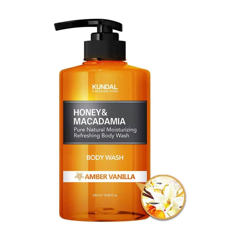 Gel de dus natural hidratant cu miere si macadamia Amber Vanilla