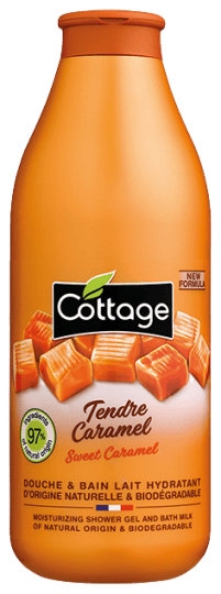 Gel de dus si lapte de baie cu lapte si caramel
