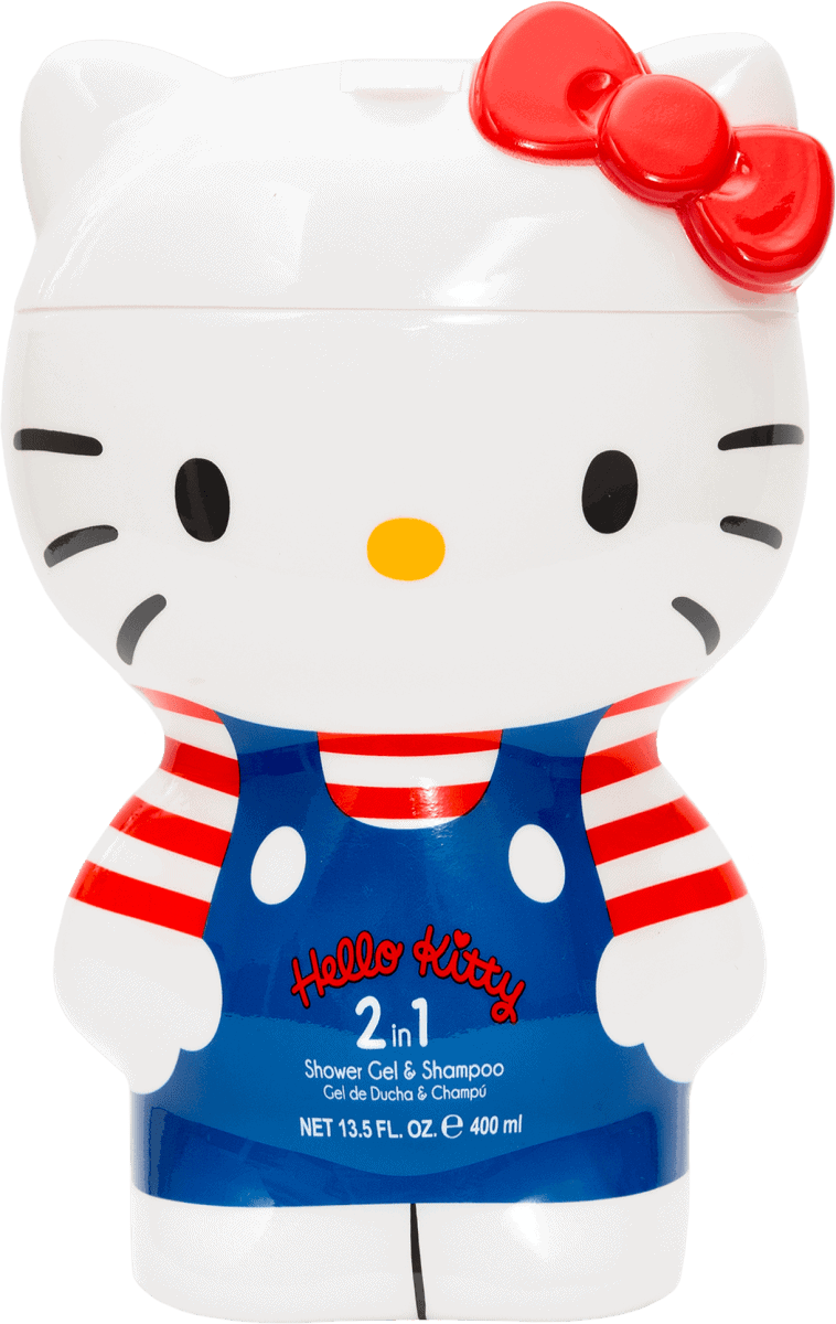 Gel de dus si sampon figurina 2D Hello Kitty, 400ml, Airval 1 Gel de dus si sampon figurina 2D Hello Kitty