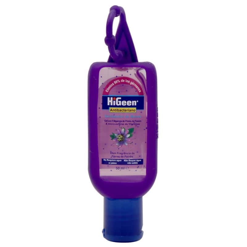 Gel dezinfectant cu agatatoare cu Vitamine A si E si lotiune hidratanta Passion Flower
