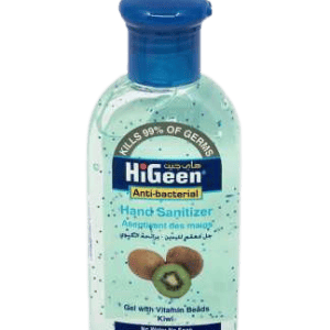 Gel dezinfectant de maini cu granule de vitamine A si E si lotiune hidratanta Kiwi