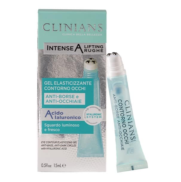 Gel elasticizant anticearcan pentru conturul ochilor cu Acid Hialuronic, 15ml, Clinians 1 Gel elasticizant anticearcan pentru conturul ochilor cu Acid Hialuronic