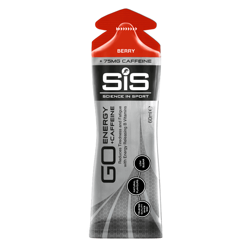 Gel energizant cu fructe rosii Go Energy Caffeine