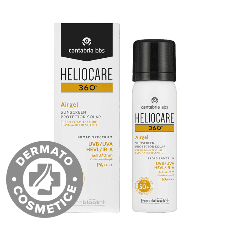 Gel-spuma cu SPF50+ Airgel Heliocare 360º