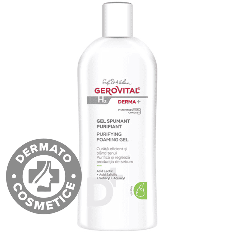 Gel spumant purifiant ten gras H3 Derma+