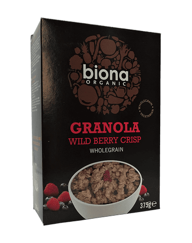 Granola cu fructe de padure crunchy bio, 375g, Biona Organic 1 Granola cu fructe de padure crunchy bio