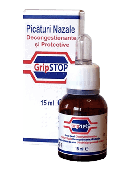 GripStop picaturi nazale, 15 ml, Plantamed 1 GripStop picaturi nazale