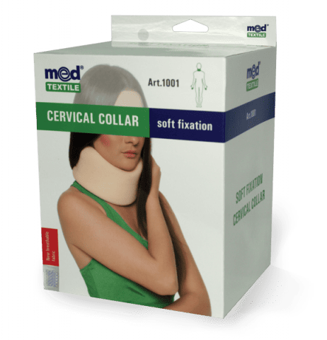Guler cervical cu fixare usoara Nr. 3, 1 bucata, MedTextile 1 Guler cervical cu fixare usoara Nr. 3