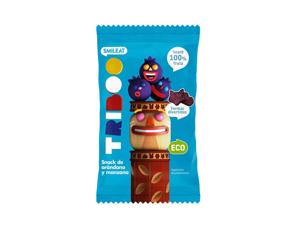 Gustare bio din afine si mere Triboo, 25g, Smileat 1 Gustare bio din afine si mere Triboo