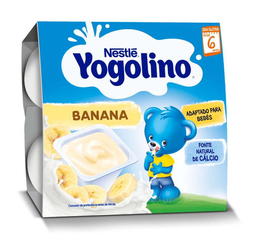 Gustare cu lapte si banane Yogolino, 4 x 100g, Nestle 1 Gustare cu lapte si banane Yogolino