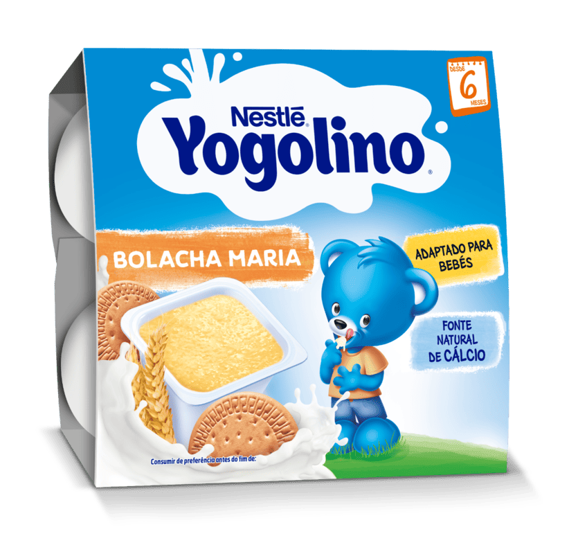 Gustare gris cu lapte si biscuiti Yogolino, 4 x 100g, Nestle 1 Gustare gris cu lapte si biscuiti Yogolino