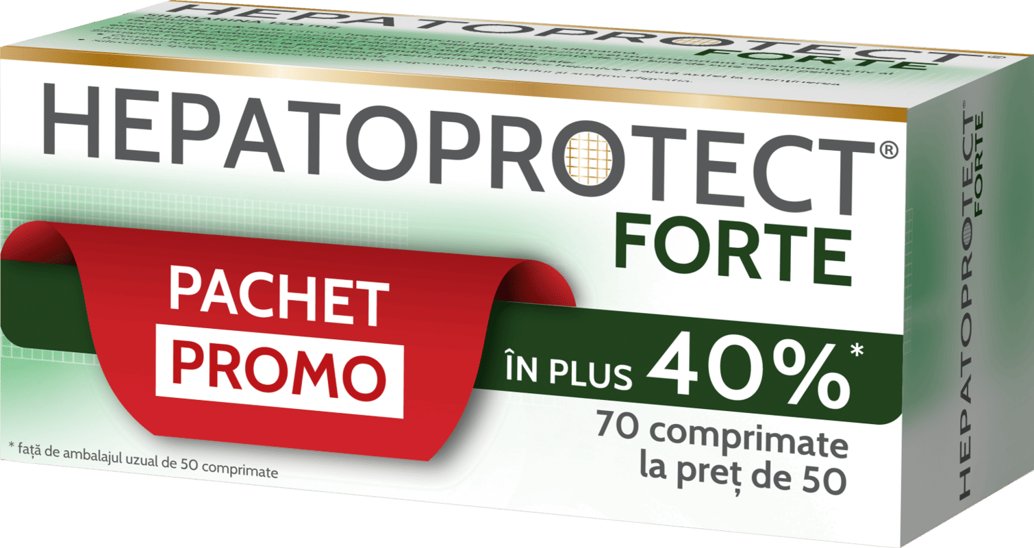 Hepatoprotect Forte Pachet Promo, 70 comprimate la pret de 50 comprimate, Biofarm 1 Hepatoprotect Forte Pachet Promo