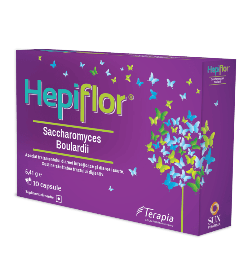 Hepiflor Saccharomyces B., 10 capsule, Terapia 1 Hepiflor Saccharomyces B.