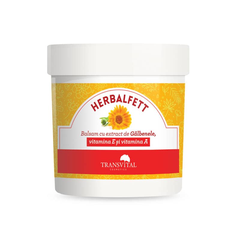 Herbalfett Balsam cu extract de Galbenele vitamina E si vitamina A