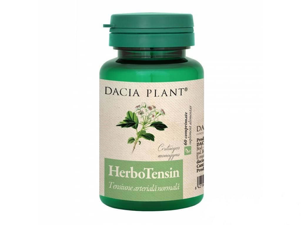 HerboTensin, 60 comprimate, Dacia Plant 1 HerboTensin