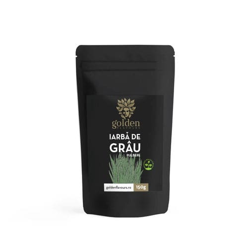 Iarba de grau pulbere