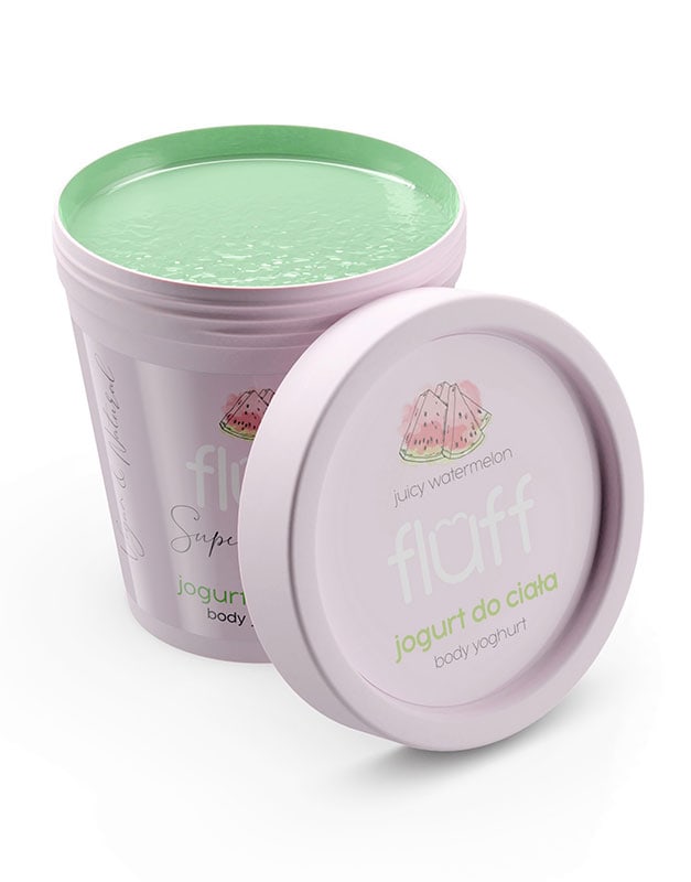 Iaurt de corp cu pepene verde, 180ml, Fluff 1 Iaurt de corp cu pepene verde