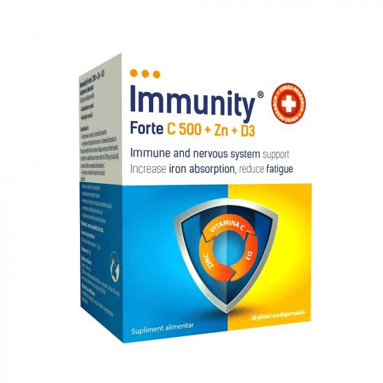 Immunity Forte C 500 + Zn + D3