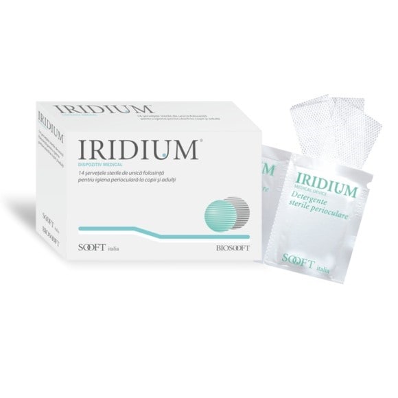 Iridium servetele oculare sterile