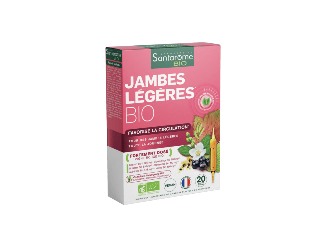 Jambes Legeres Bio, 20 fiole, Santarome Bio 1 Jambes Legeres Bio