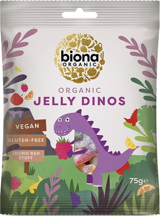 Jeleuri bio fara gluten Dinos, 75g, Biona Organic 1 Jeleuri bio fara gluten Dinos